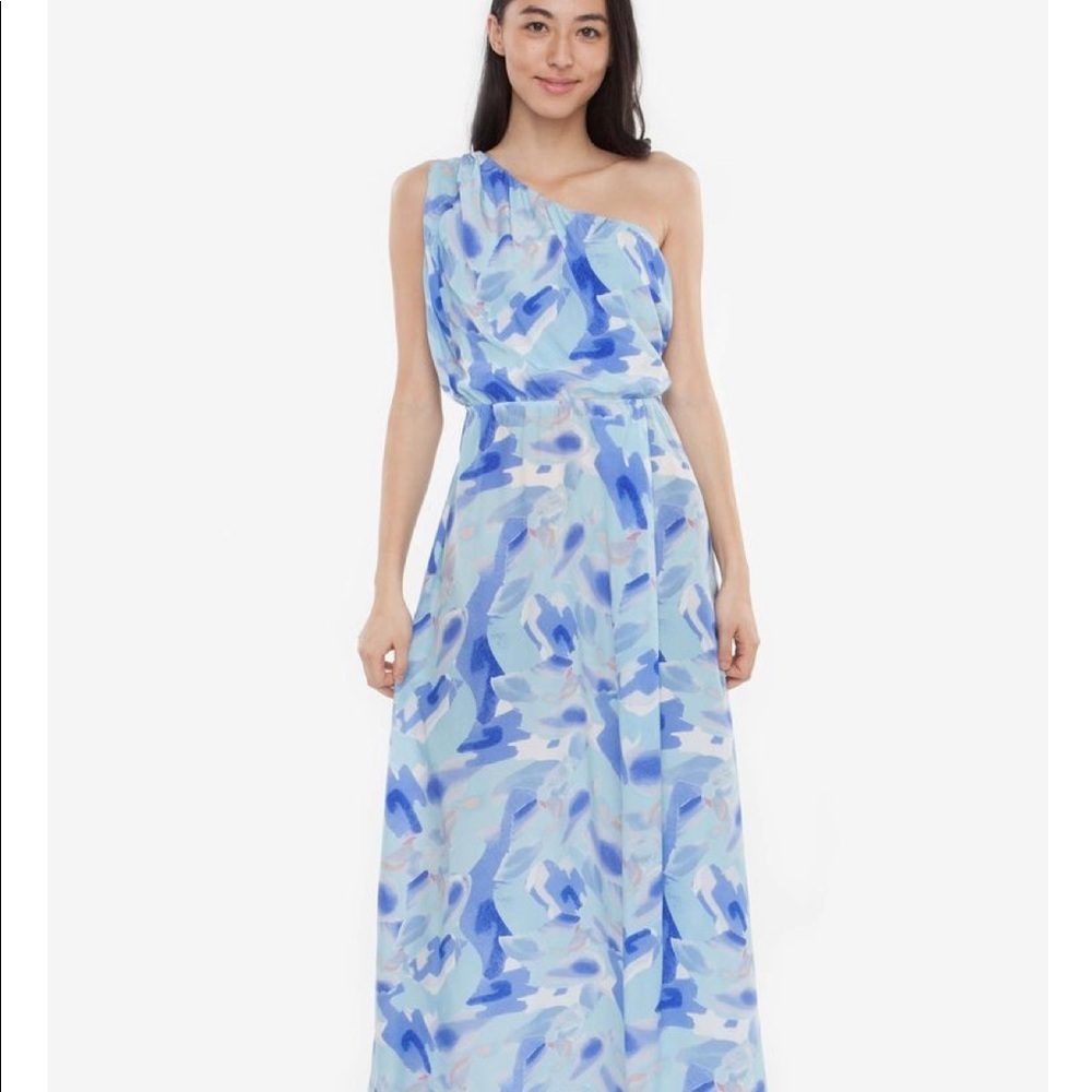 NEW • Tucker NYC • One Shoulder Maxi Dress Blue
